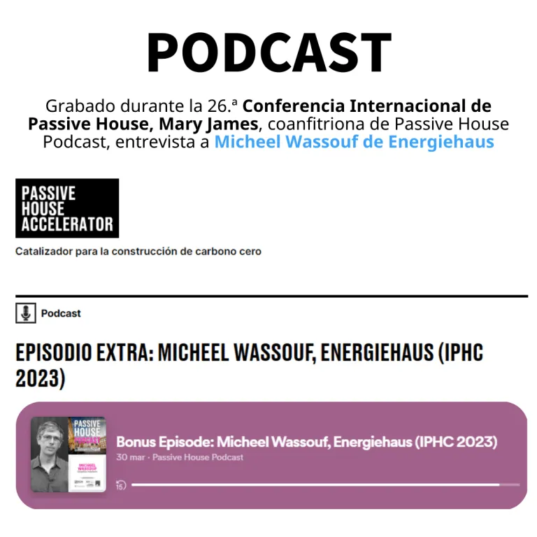 Prensa y Publicaciones 2023 Podcast Passive House Accelerator