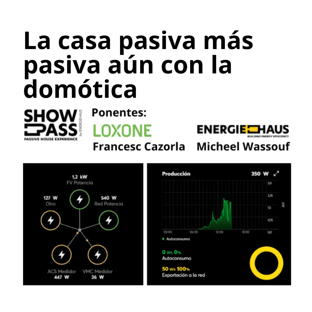 Jornada técnica en el ShowPass + Visita presencial guiada 5 de octubre La casa pasiva mas pasiva aun con la