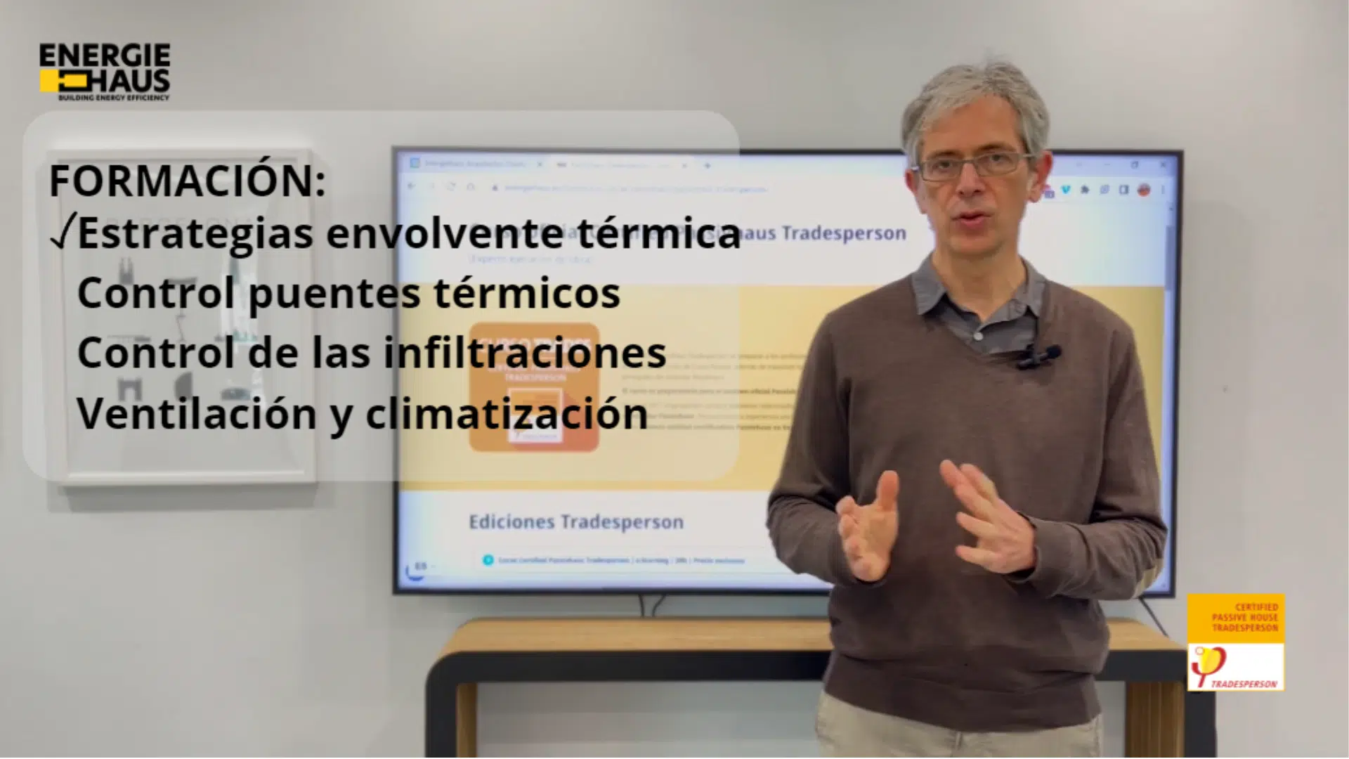 Passivhaus Tradesperson Caratula videos Web TRADESPERSON