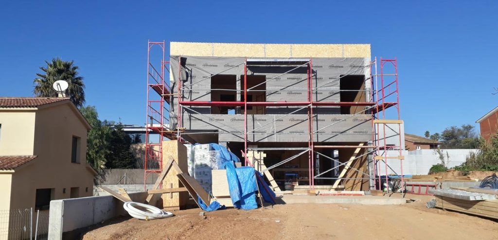 Casa Passivhaus AC: Cerrando la envolvente Casa Passivhaus AC Obra 15