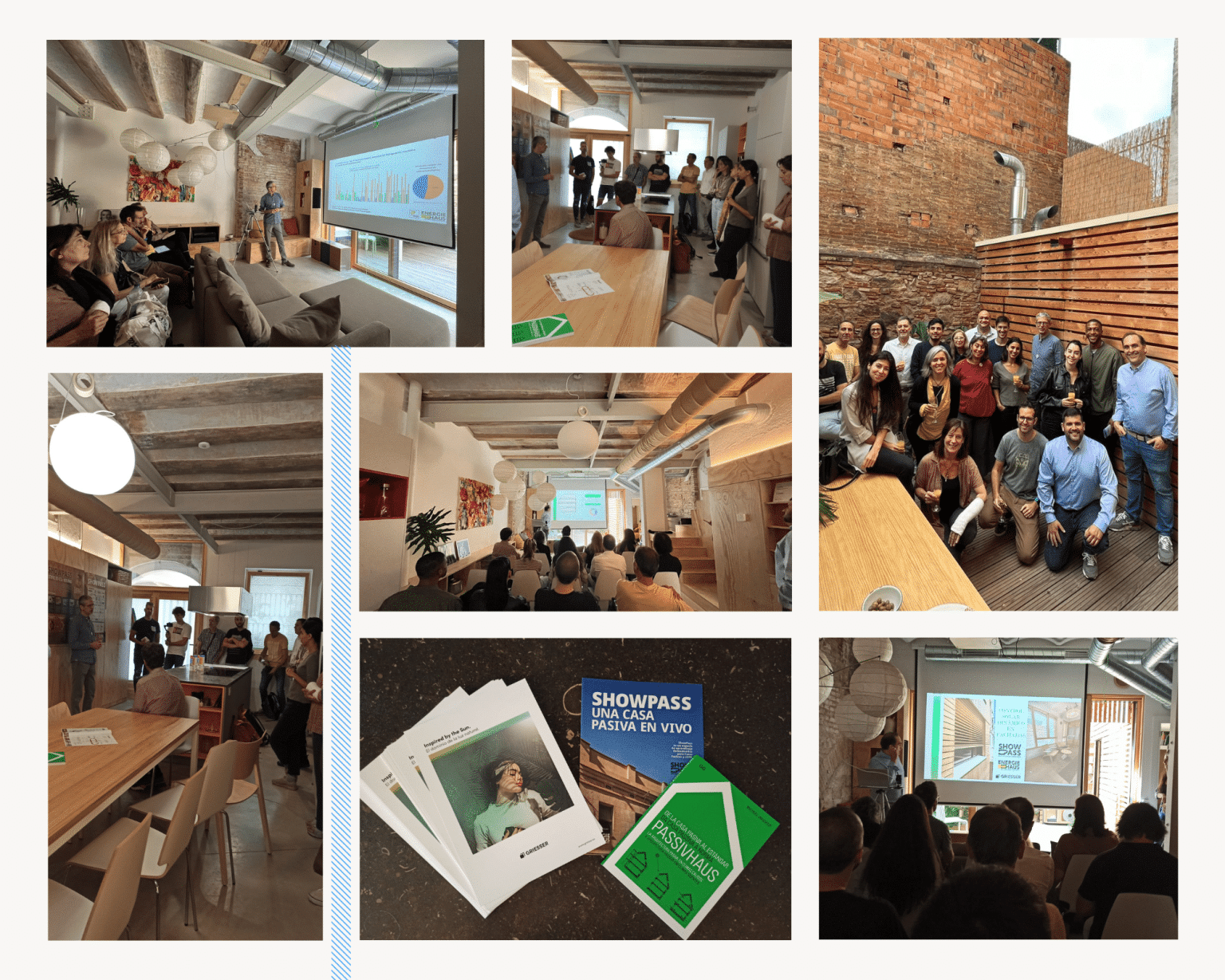 Noticias Collage grupo jornada tecnica Griesser Energiehaus ShowPass
