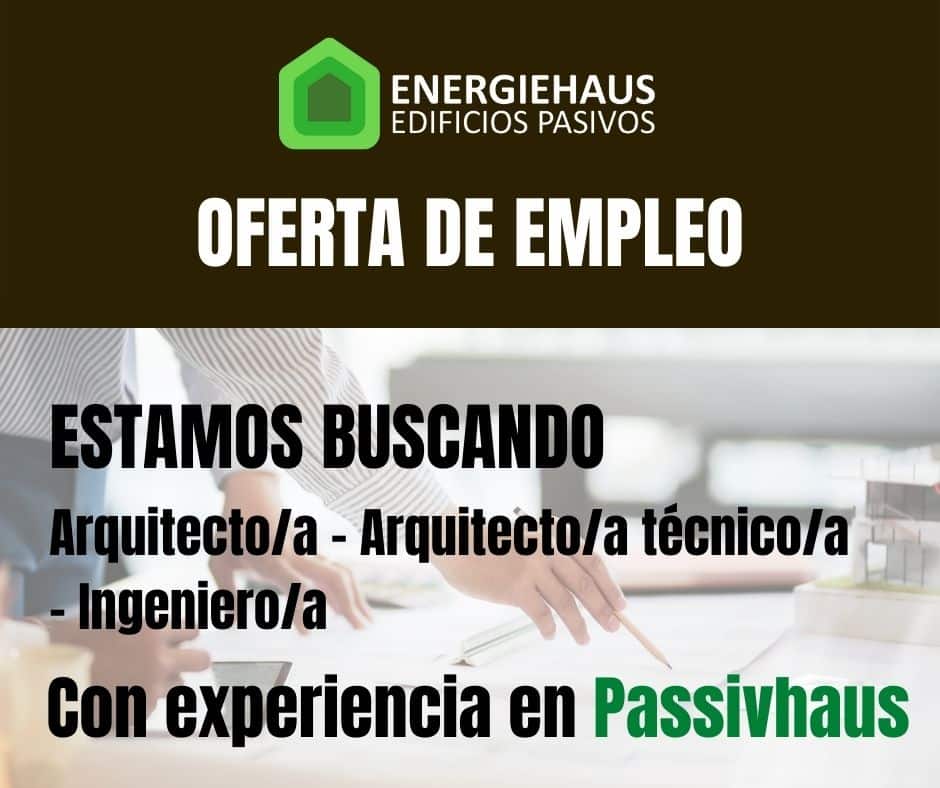 Oferta de empleo en Energiehaus: Buscamos un/a Arquitecto/a - Arquitecto/a técnico/a - Ingeniero/a con experiencia en Passivhaus Imagen oferta de empleo Energiehaus1