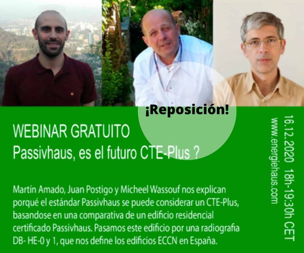 *REPOSICIÓN* [Webinar Gratuito] PASSIVHAUS Y EL CÓDIGO TÉCNICO DE LA EDIFICACIÓN Reposicion webinar CTE plus